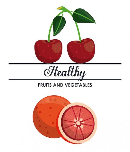 Healthy food infographic concept