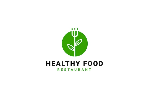 Healthy Food Logo Design Template