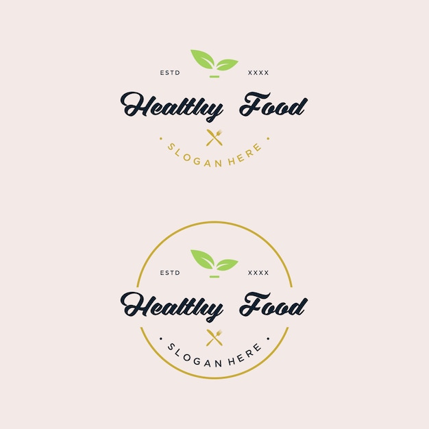 Healthy Food logo design