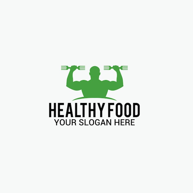 Vector healthy food logo