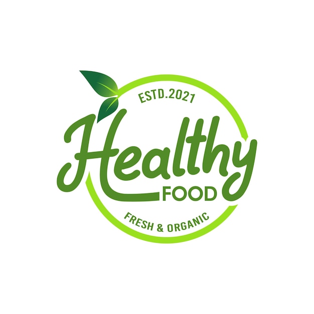 Healthy food logo