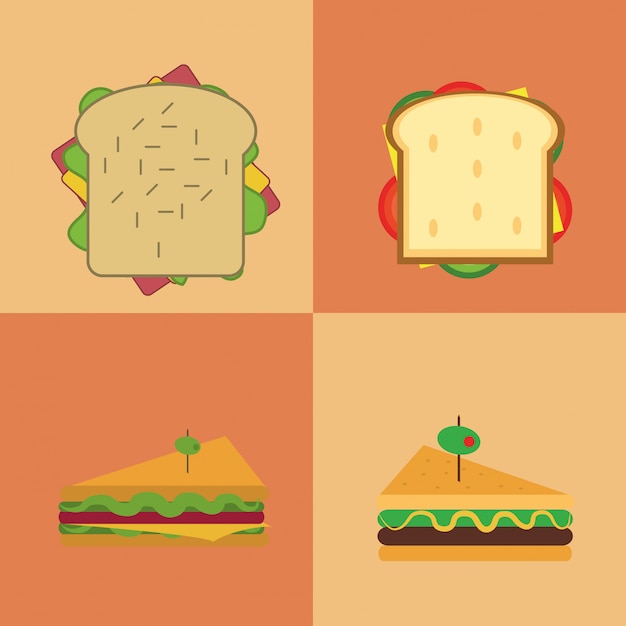 healthy food related icons image 