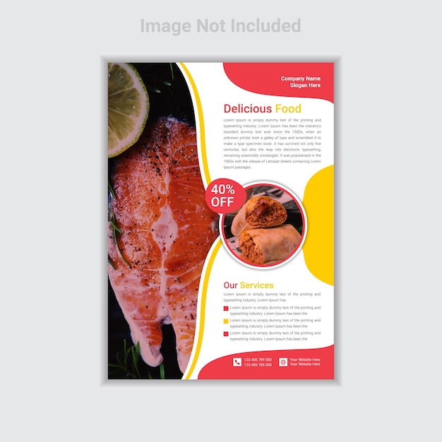 Healthy Food Services Restaurant Flyer Template