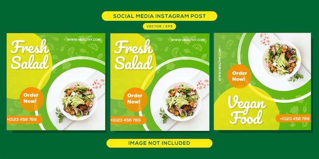 healthy food social media post