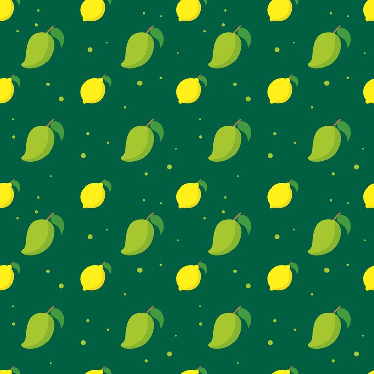 Vector healthy fruit seamless pattern background wallpaper