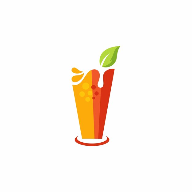 Healthy Juice Drink logo design, great for Juice Bar logo and Sticker design