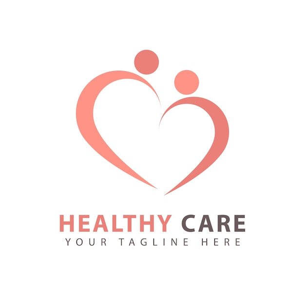 Vector healthy life logo design template