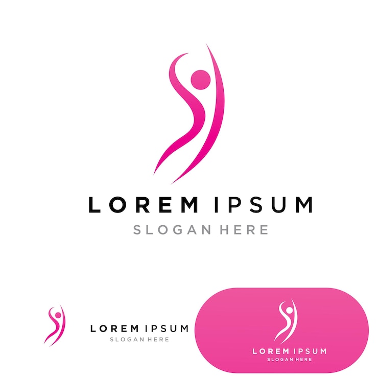 Vector healthy life logo template vector