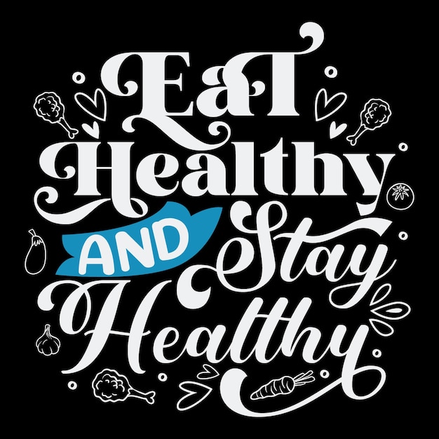 Vector healthy life tshirt design collection for print health day inspiring quotes typography