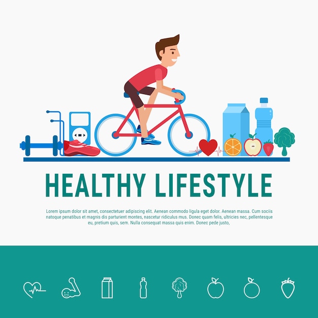 Healthy lifestyle concept