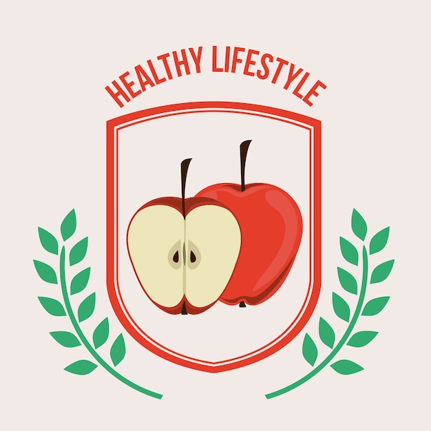 Vector healthy lifestyle design