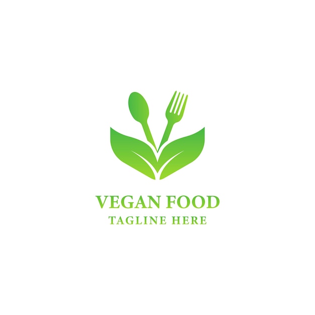 Healthy Organic eco vegetarian food Logo design vector template