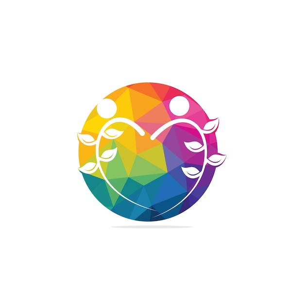 Дизайн векторного логотипа здоровых людей