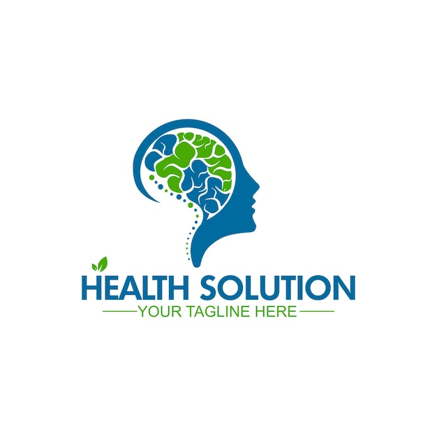 Vector healthy solution logo design