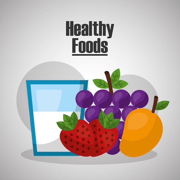 healthy strawberry grape mango foods lifestyle