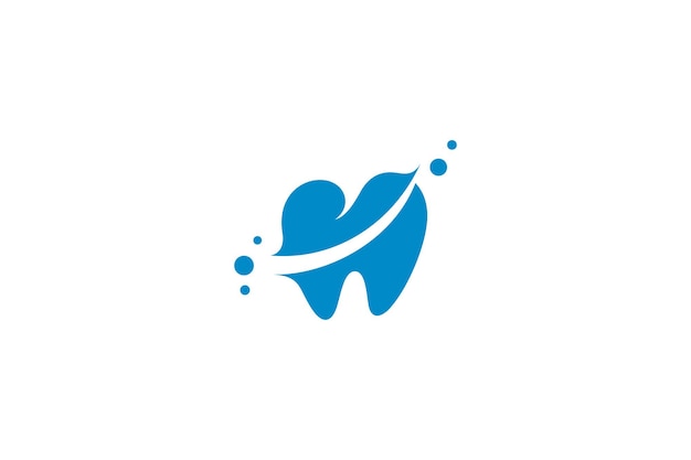 Healthy teeth logo with blue color design