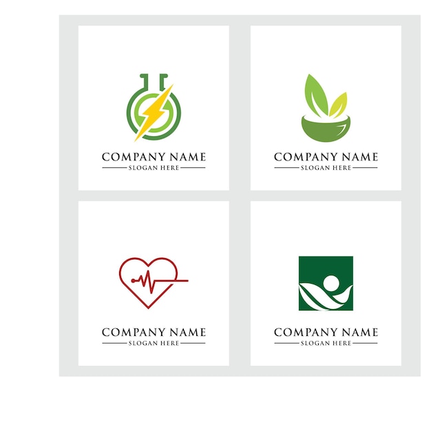 Healty Live Medical Logo Template