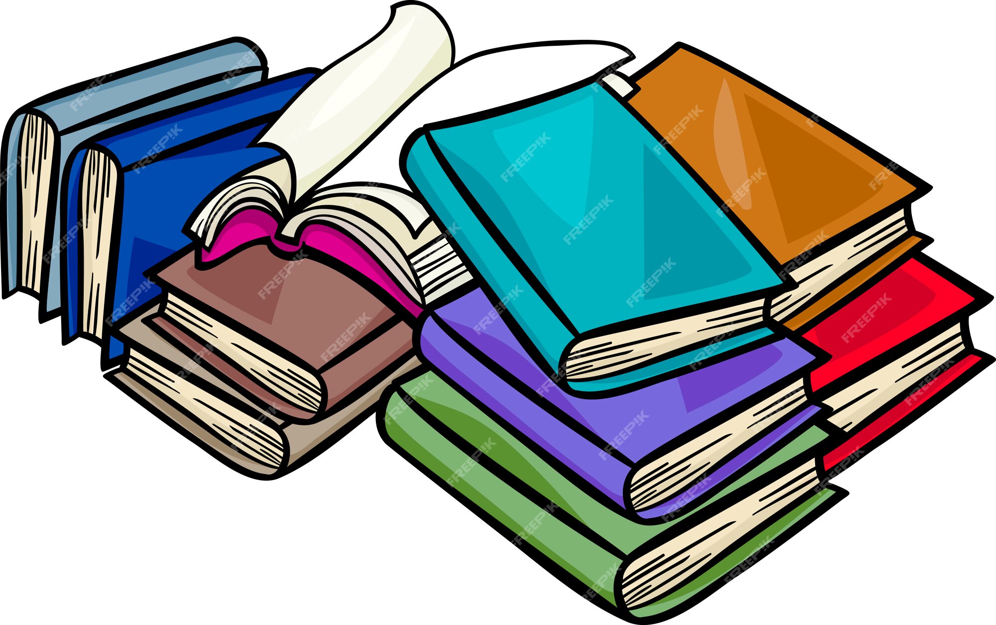Ребенок разбрасывает книги