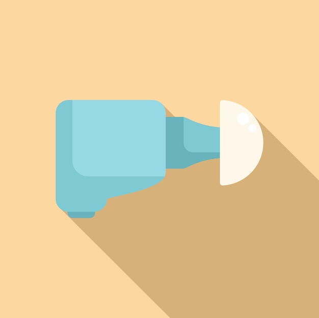 Hearing aid device icon flat vector Loss audible