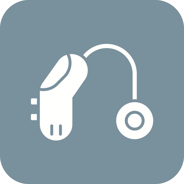 Hearing Aid icon vector image Can be used for Disability