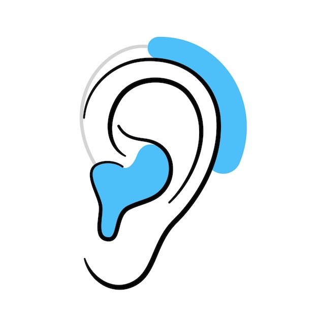 Vector hearing aid icon