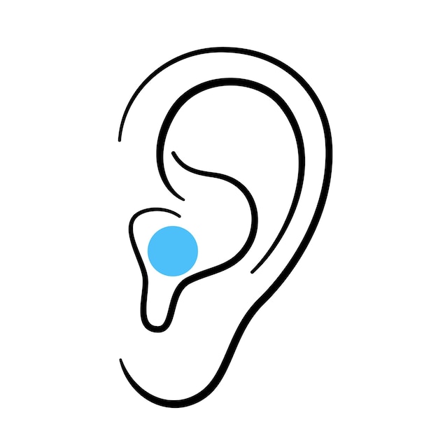 Vector hearing aid icon