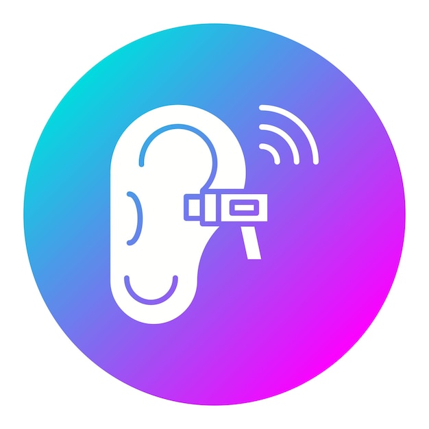 Vector hearing checkup vector icon can be used for health checkup iconset