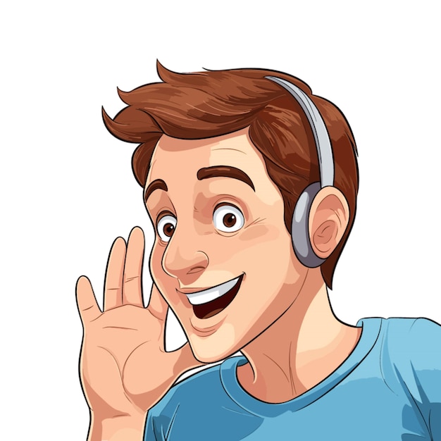 Vector hearing illustration