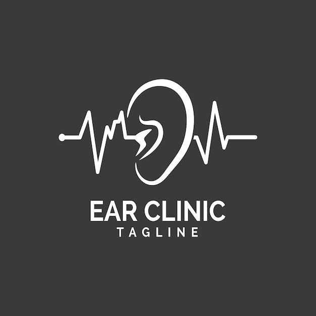 Hearing logo template vector icon design