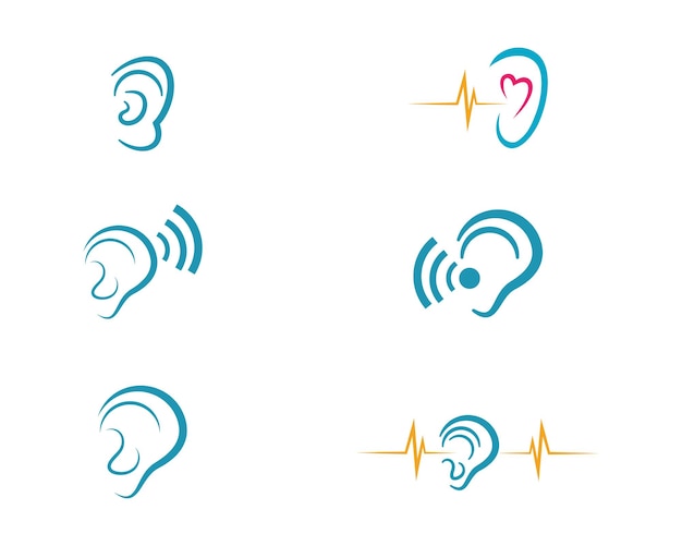 Hearing logo template