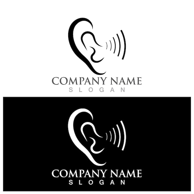 Hearing logo template