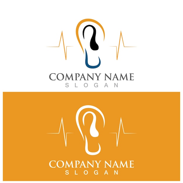 Hearing logo template