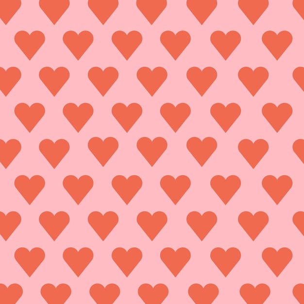 Heart Background Vector Pink and red