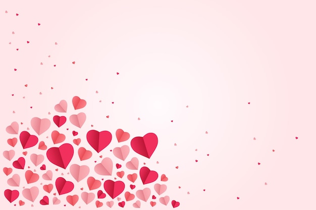 Vector heart background vector