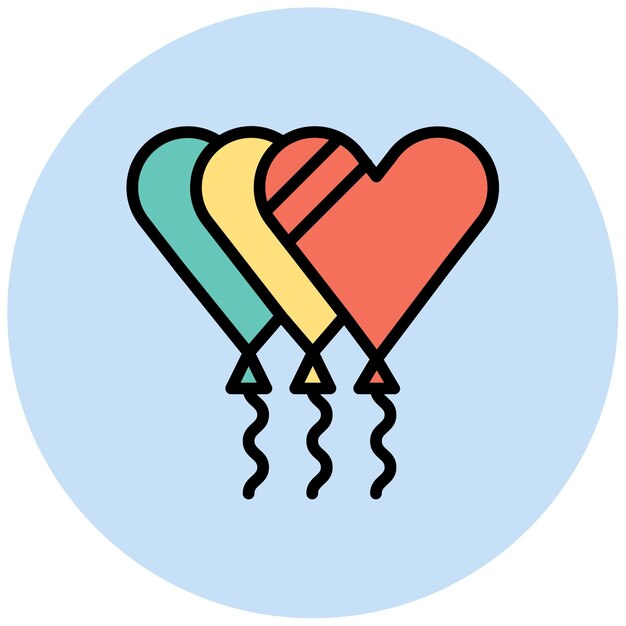 Heart Balloon icon vector image Can be used for Baby Shower