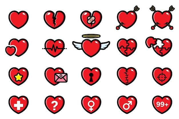heart bundle set design