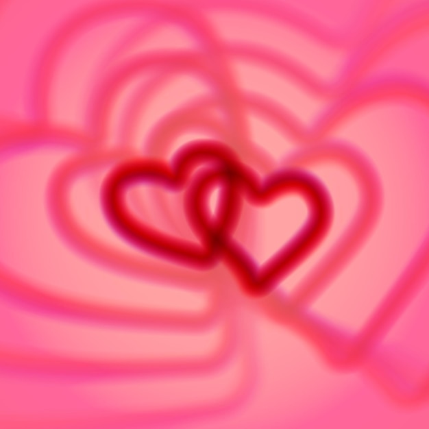 Карта сердца с красочными аберрациями