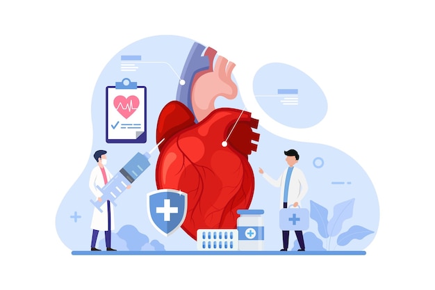 심장 관리 및 의료 진단 설계 개념