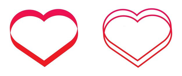 Vector heart design love