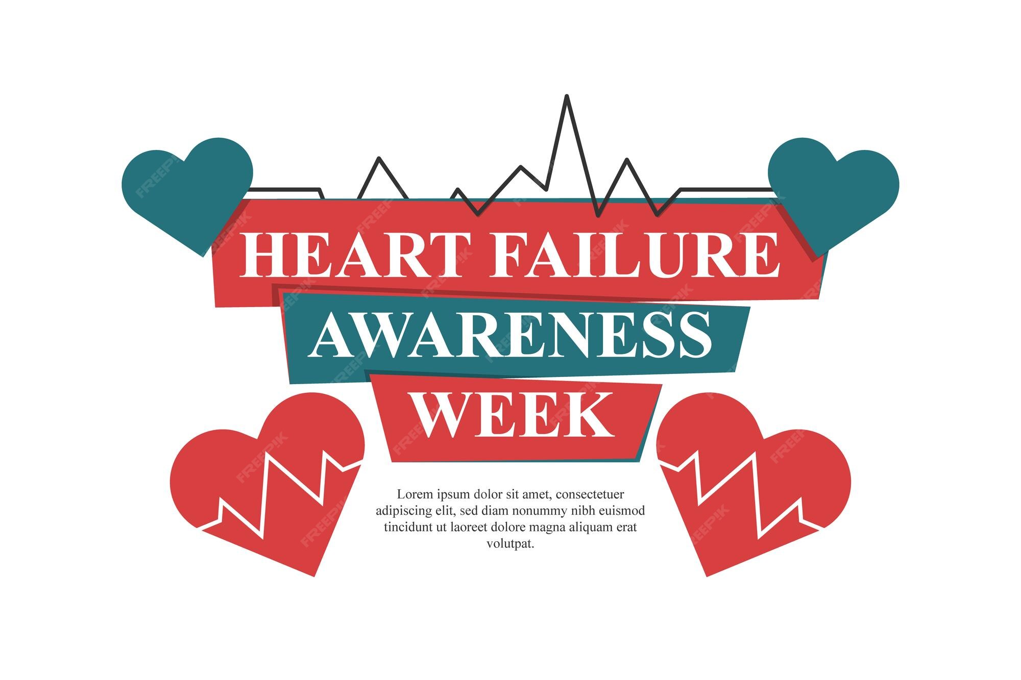 Premium Vector Heart failure awareness week background