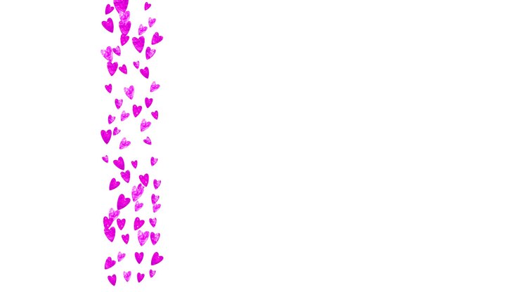 वेक्टर heart frame background with gold glitter hearts valentines day vector confetti hand drawn texture