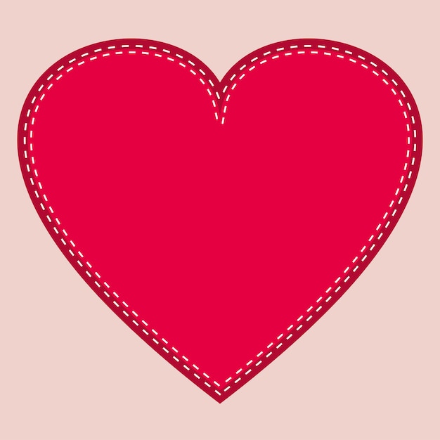 Heart frame of small hearts icon vector. love symbol. valentine s day sign, emblem, flat style