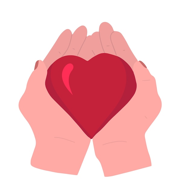 Heart in hands Feedback gesture