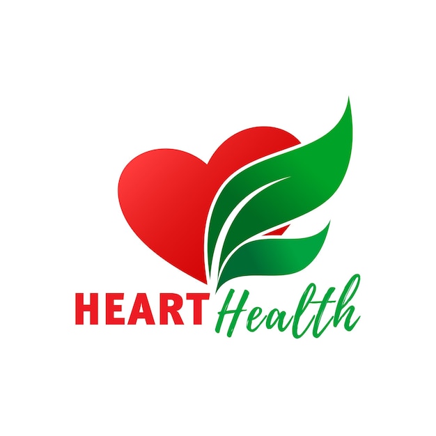 Heart health cardiology center vector icon