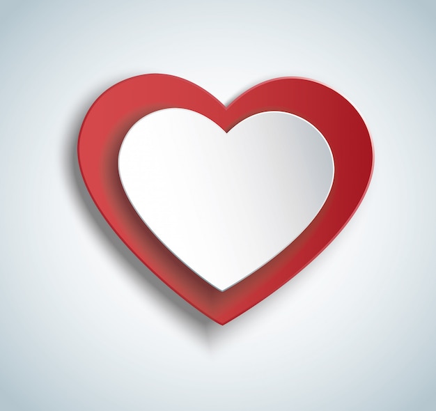 heart in heart shape icon