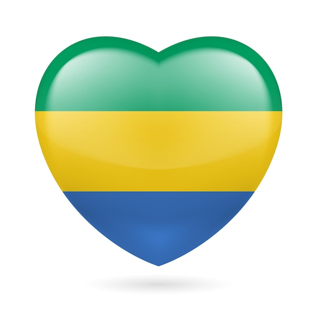 Heart icon of gabon