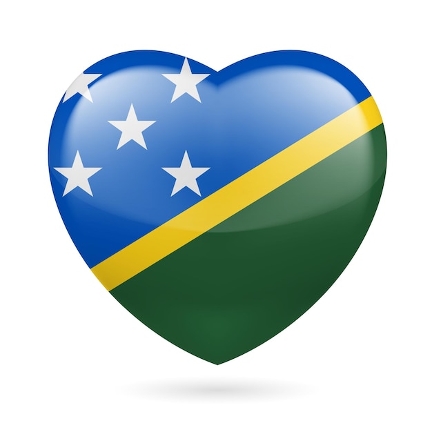 Heart icon of solomon islands