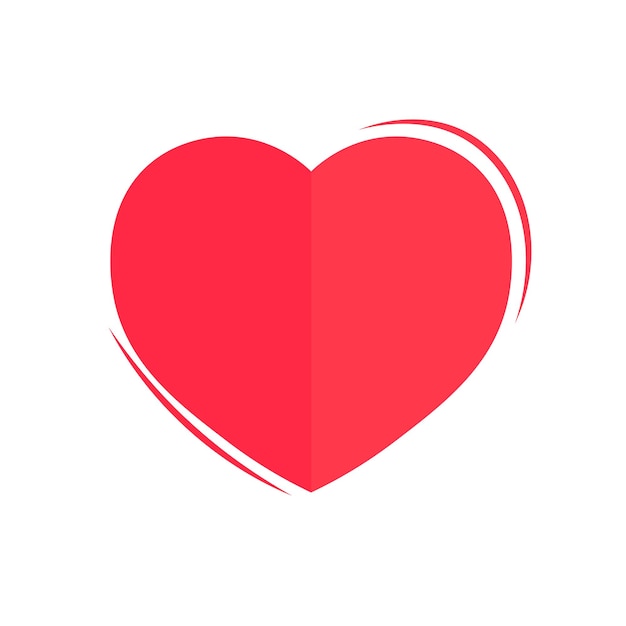 Vector heart icon valentines day symbol