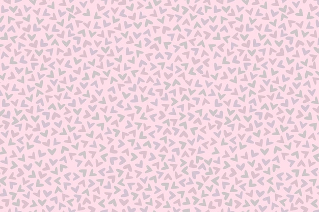 Heart icons seamless pattern on pink background Texture background