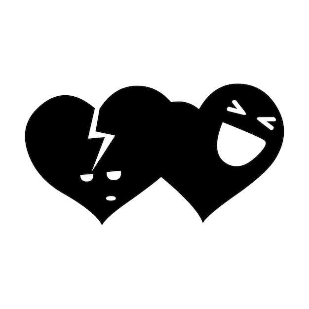 Heart icons vector